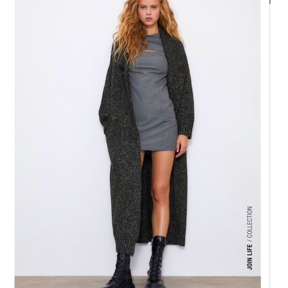 ✨NWT | Zara | Cut out houndstooth dress - Picture 2 of 7